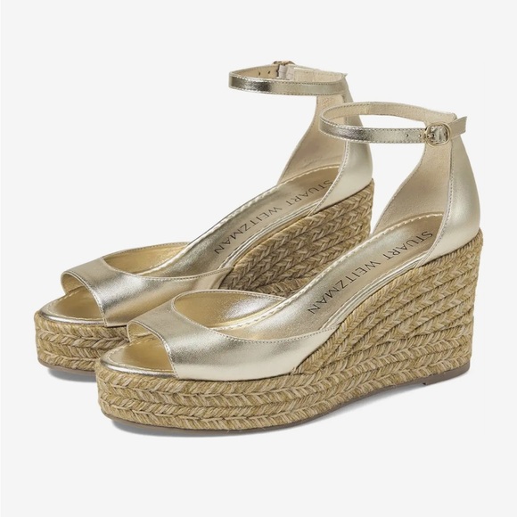 Stuart Weitzman Nudistcurve Espadrille Wedge Women's Shoes - Picture 14 of 16